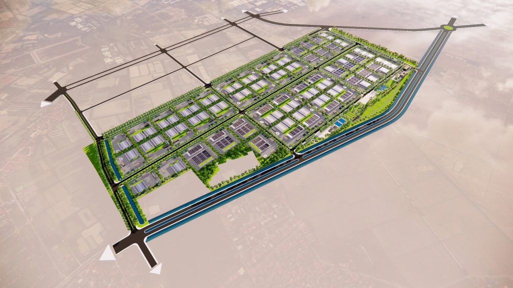Perspective view of Thuan Thanh III Industrial Park – Subzone C, Bac Ninh