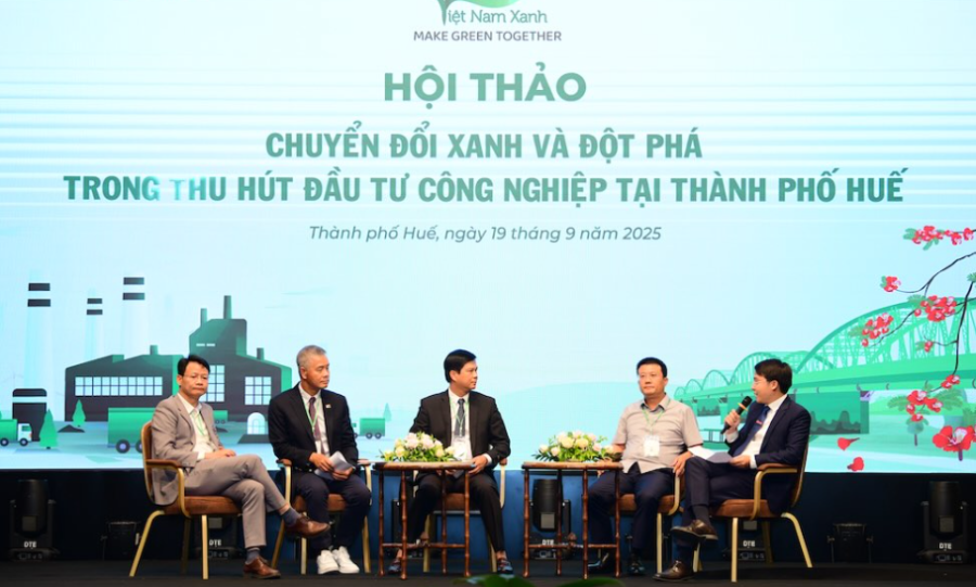 In Hue, experts contributed diverse perspectives and held lively discussions on solutions to attract green investment and develop green industries. Photo: Organizing Committee