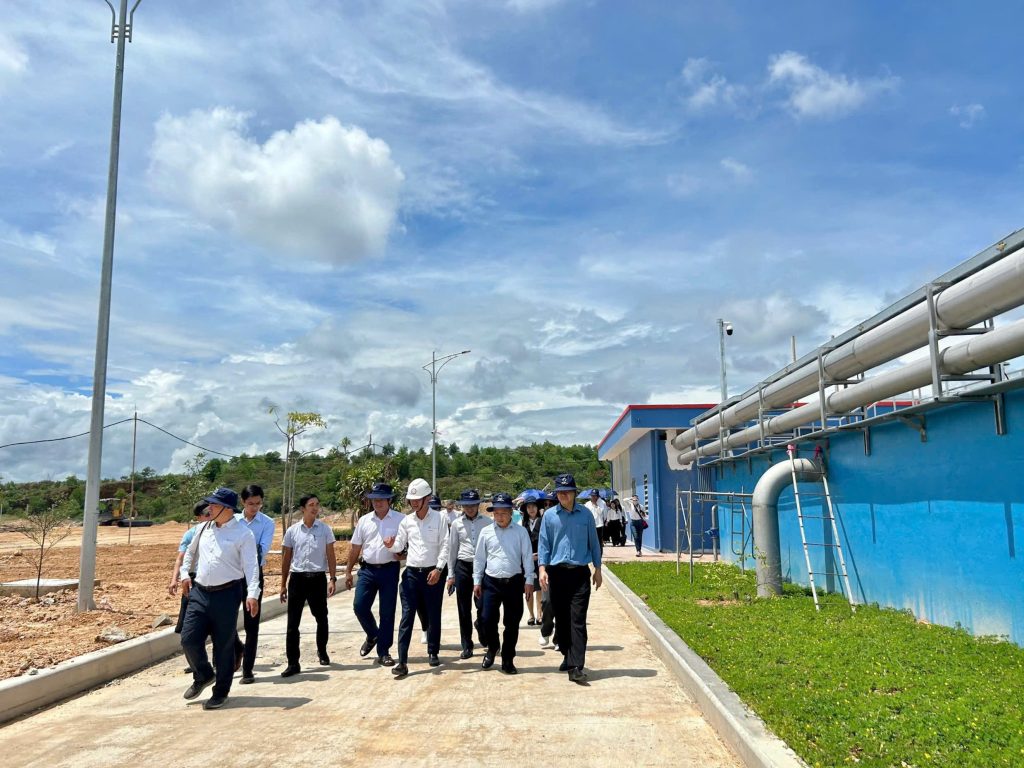 Photos of the site visit at Gilimex Hue Industrial Park
