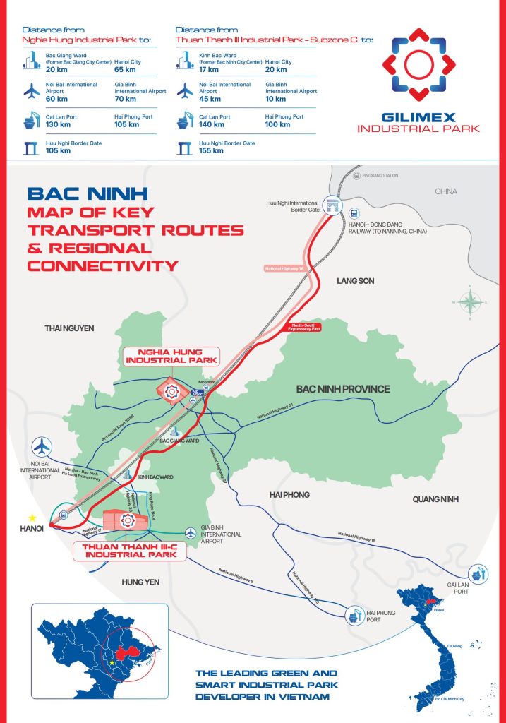 Location of Thuan Thanh III Industrial Park – Subzone C