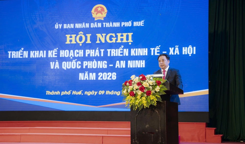 Chủ tịch UBND thành phố Nguyễn Khắc Toàn phát biểu chỉ đạo tại hội nghị