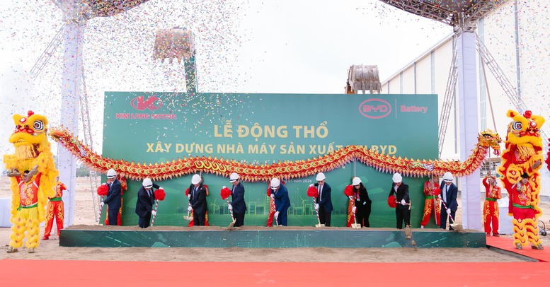 The groundbreaking ceremony of the BYD battery manufacturing plant, with a total investment of US$130 million, Hue City, January 27, 2026 - Photo: VGP