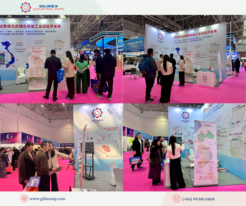Khách tham quan gian hàng KCN Gilimex tại Hội chợ
