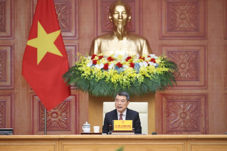 Thủ tướng Chính phủ Lê Minh Hưng tiếp, làm việc với đoàn doanh nghiệp Hoa Kỳ - Ảnh: VGP.