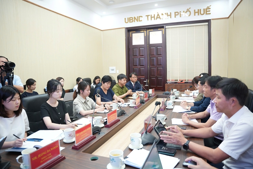  The South Korean delegation expresses the desire to strengthen comprehensive cooperation with Hue City in the future