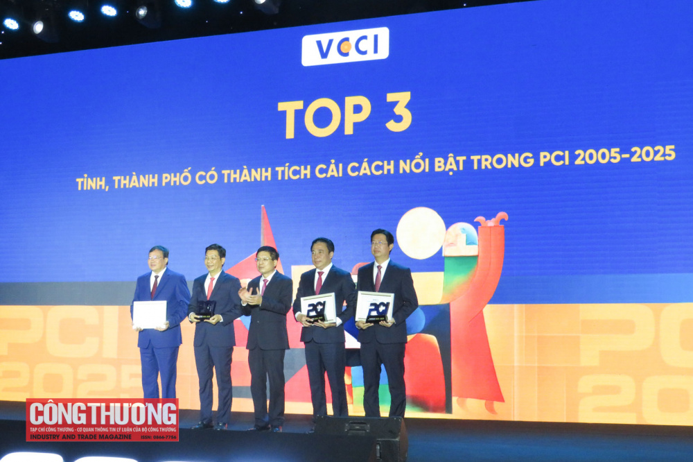 Top 3 tỉnh, thành phố có thành tích cải cách nổi bật trong Chỉ số năng lực cạnh tranh cấp tỉnh giai đoạn 2005 - 2025, bao gồm: Đồng Tháp, Huế, Tây Ninh.