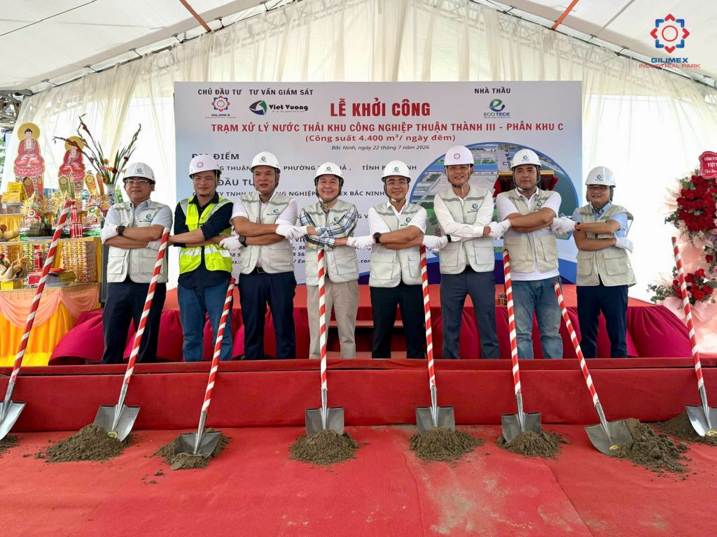 Lễ khởi công dự án Trạm xử lý nước thải Khu công nghiệp Thuận Thành III - Phân khu C