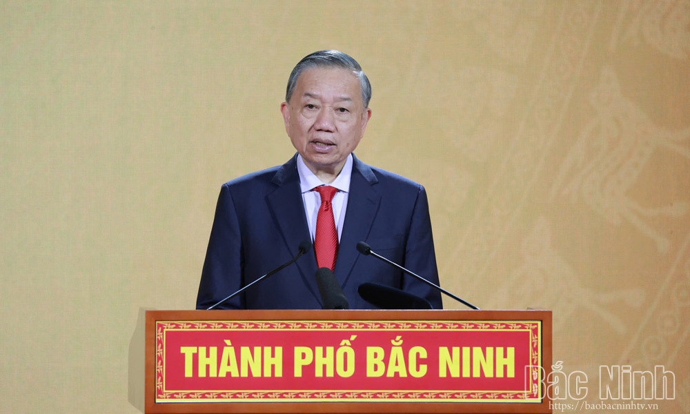 Tổng Bí thư, Chủ tịch nước Tô Lâm phát biểu tại buổi Lễ.